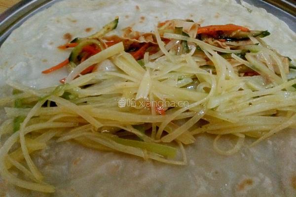 煎饼卷菜的做法图解6