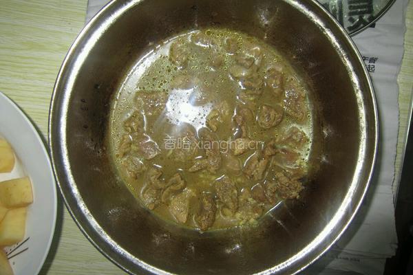 咖喱牛腩饭的做法图解4
