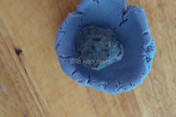 紫薯糯米饼的做法图解4
