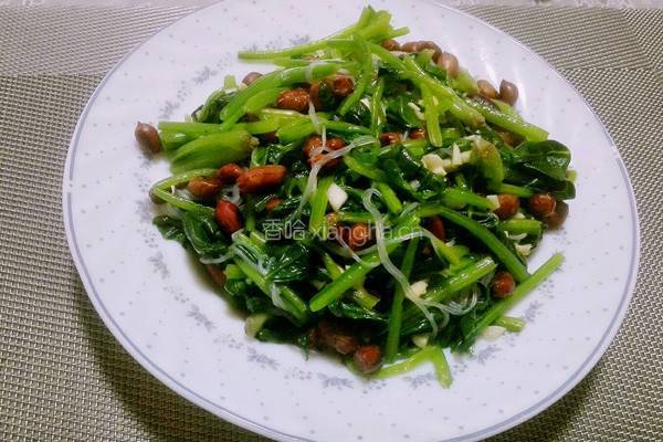凉拌菠菜的做法图解6