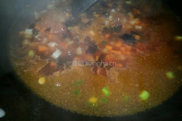 番茄酱烩面片的做法图解8