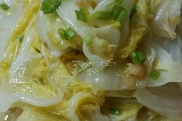 干贝虾皮烧娃娃菜的做法图解3
