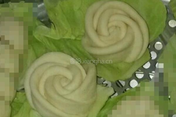 奶香白玫瑰馒头的做法图解5
