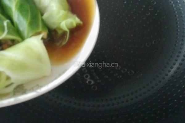 圆白菜蒸肉卷的做法图解8