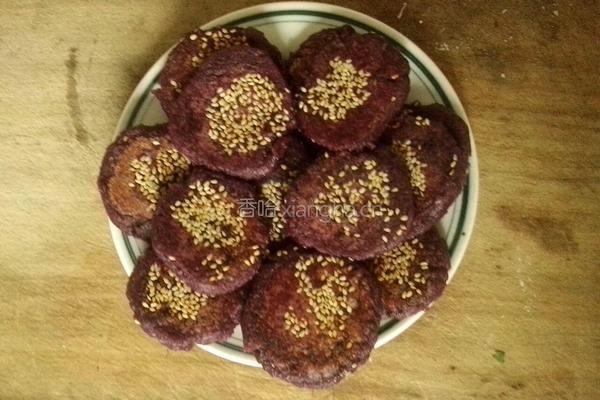 紫薯糯米饼的做法图解6