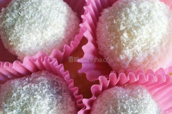椰蓉红豆沙糯米团的做法图解5