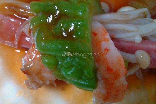 苦瓜虾卷的做法图解6
