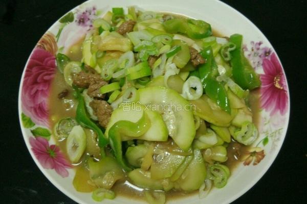 西葫芦炒肉的做法图解5