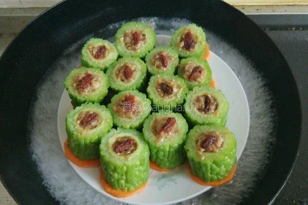 苦瓜酿肉的做法图解9
