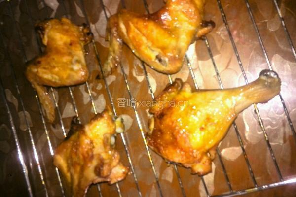 香烤鸡腿鸡翅的做法图解3
