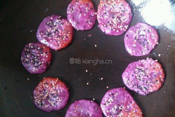 紫薯饼的做法图解8