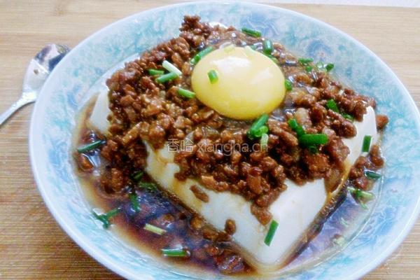 肉末蒸豆腐的做法图解6