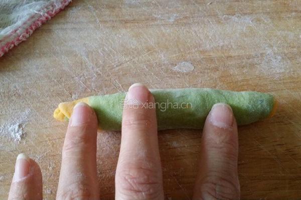 彩虹花样馒头的做法图解6