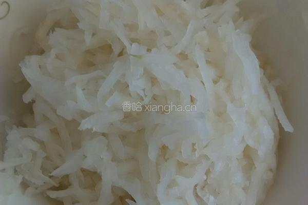 萝卜馅蒸饺的做法图解3