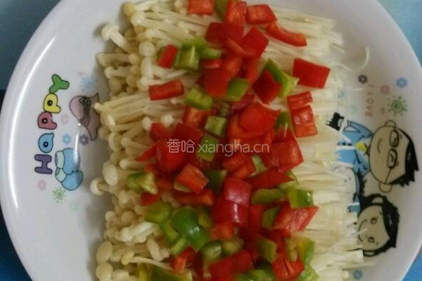 剁椒金针菇的做法图解2