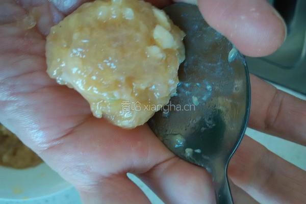 蒜香鸡肉丸的做法图解7