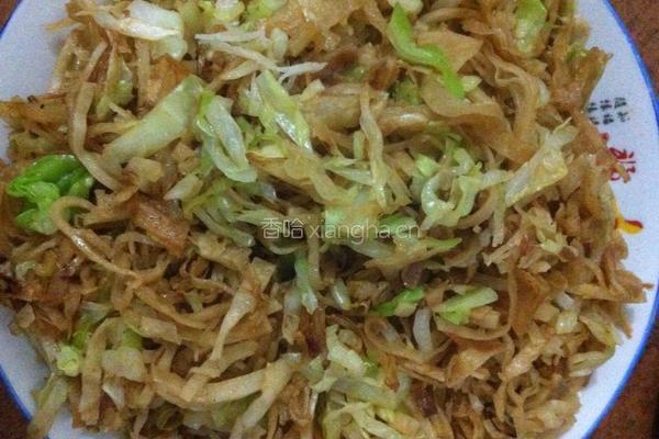 圆白菜炒饼的做法图解6