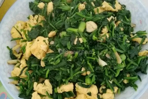 菠菜炒鸡蛋的做法图解5