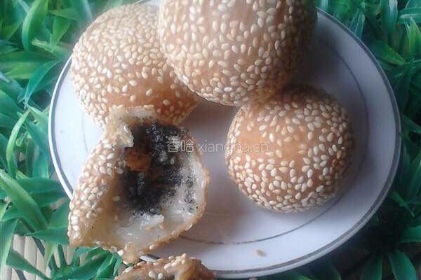 酥脆芝麻黄金球的做法图解9