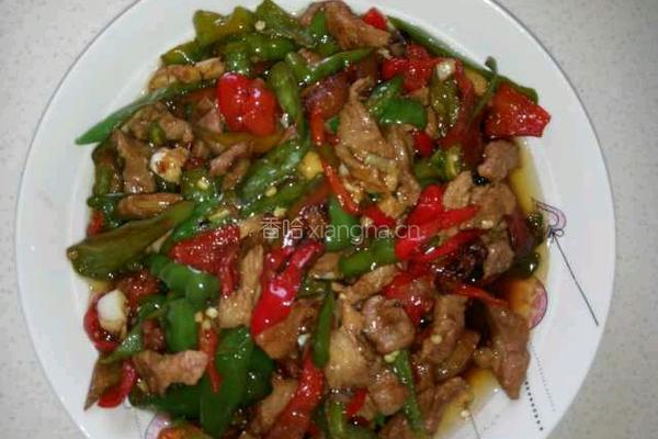 开胃辣椒肉片的做法图解5