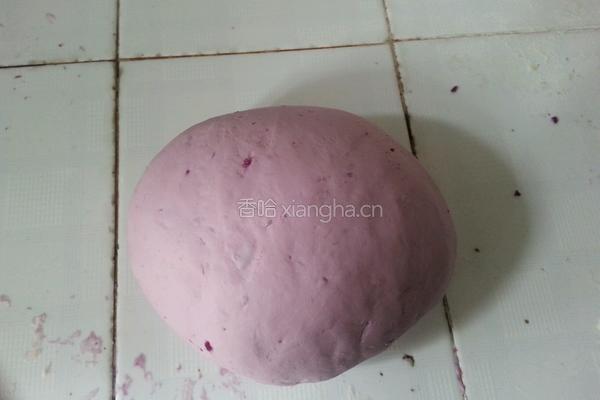 玫瑰紫薯包的做法图解2
