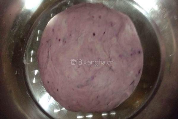 玫瑰花紫薯馒头的做法图解6