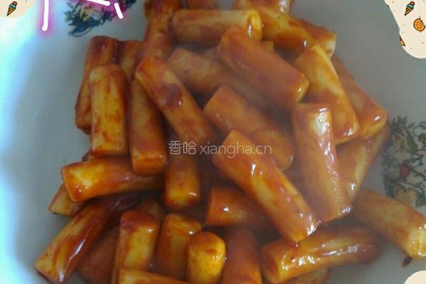 甜辣炒年糕的做法图解10