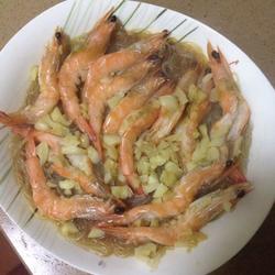 蒜蓉粉丝蒸虾的做法[图]