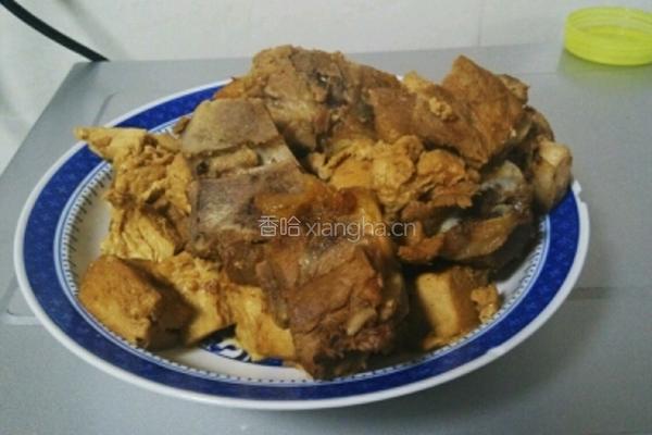 懒人豆腐烧排骨的做法图解5