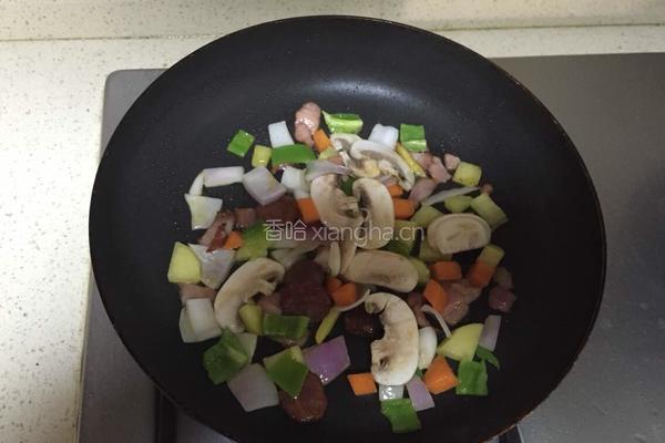 培根芝士焗饭的做法图解3