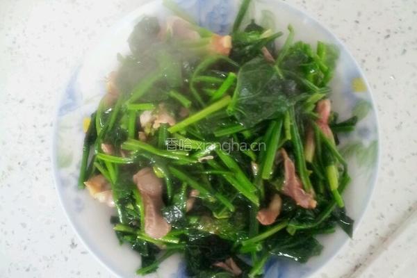 菠菜炒鸡胗的做法图解4
