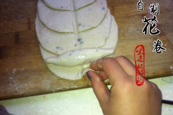 自制玫瑰花卷的做法图解5