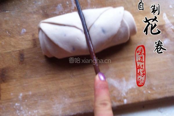 自制玫瑰花卷的做法图解7