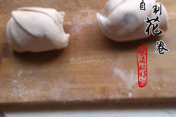 自制玫瑰花卷的做法图解8