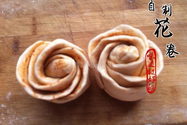 自制玫瑰花卷的做法图解10