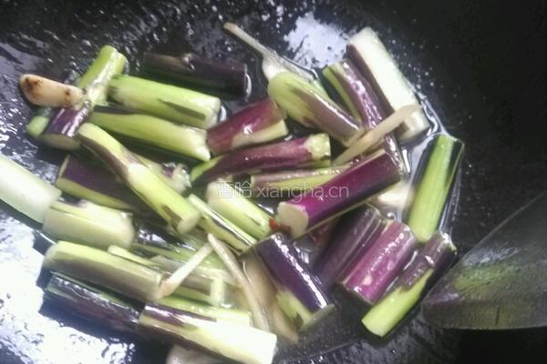 清炒紫菜苔的做法图解4