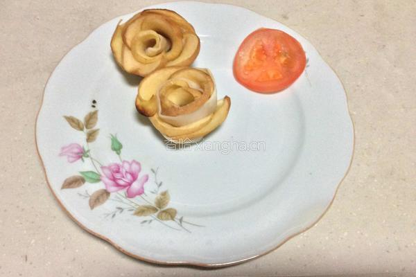 苹果玫瑰花与太阳的做法图解5