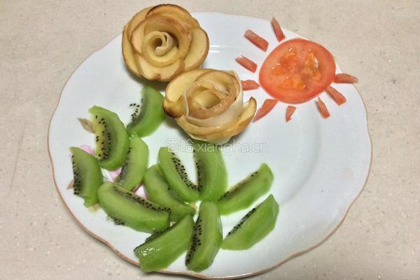 苹果玫瑰花与太阳的做法图解6