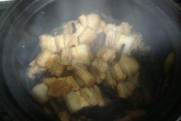豆角干炒花腩的做法图解5