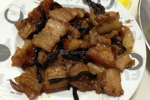 豆角干炒花腩的做法图解7