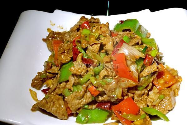 小炒牛肉的做法图解4