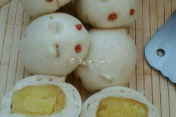 小兔子奶黄包的做法图解5