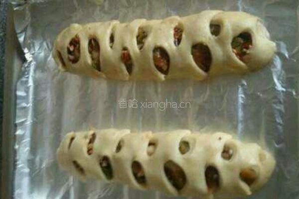 高筋果料花面包的做法图解4