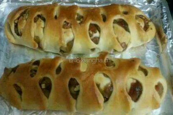 高筋果料花面包的做法图解5