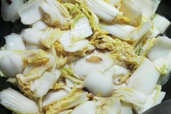 醋白菜的做法图解4