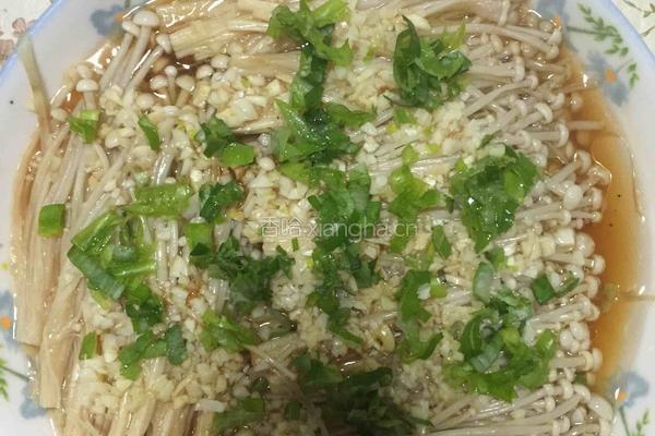 蒜蓉金针菇的做法图解4