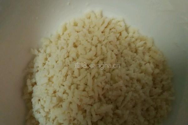 雪花豆沙面包的做法图解1