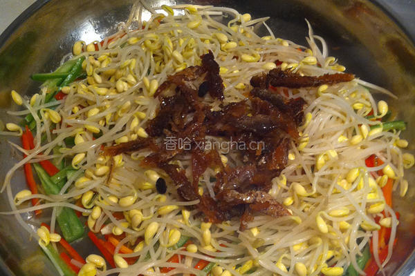 鲮鱼炒豆芽的做法图解8