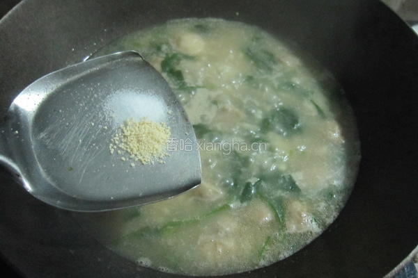菠菜鱼丸疙瘩汤的做法图解15