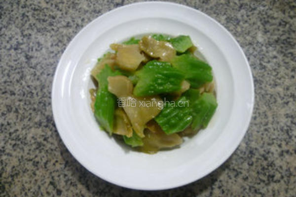 榨菜炒苦瓜的做法图解13